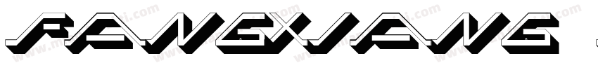 Fangxiang 3D Slant M字体转换